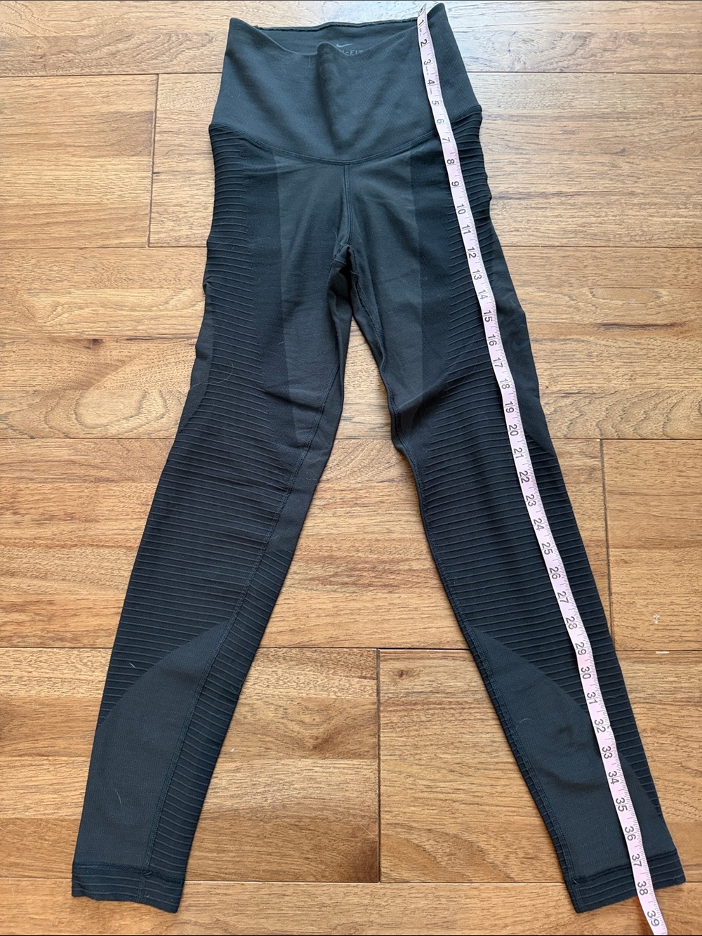 Nike Dri-FIT High Rise Moto Leggings Black Size Small
